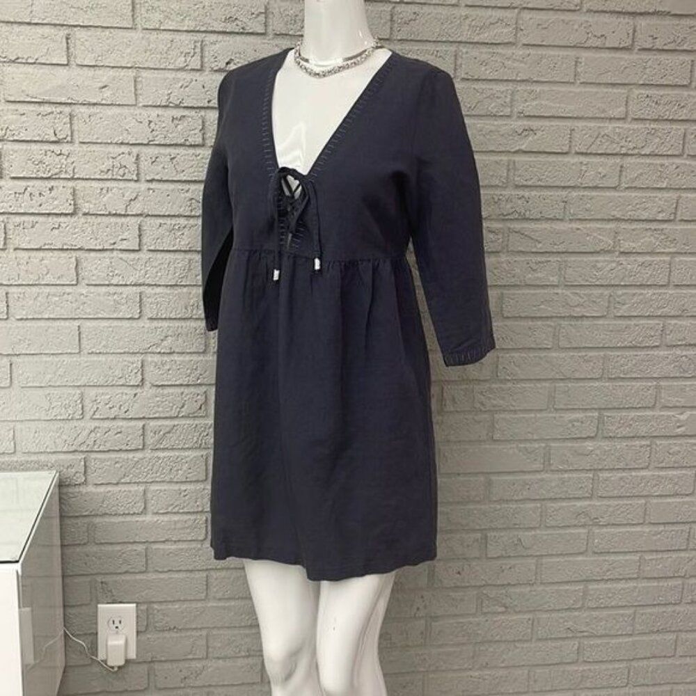 Tavik Cotton/Linen Women Shift Tunic Top / Mini Baby Doll Dress Size S NWT